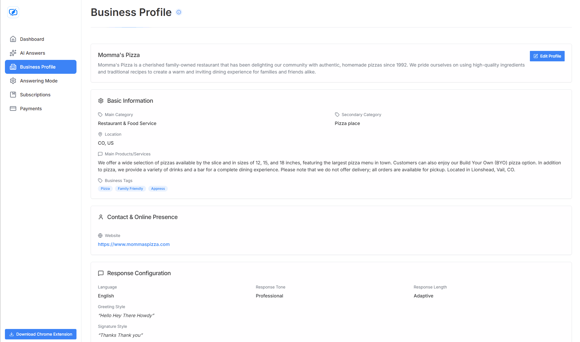 Step 3: Create Account & Business Profile